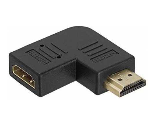 Kablovi, adapteri i punjači - ADAPTER HDMI/M/-HDMI/F/ POD UGLOM CRNI - Avalon ltd