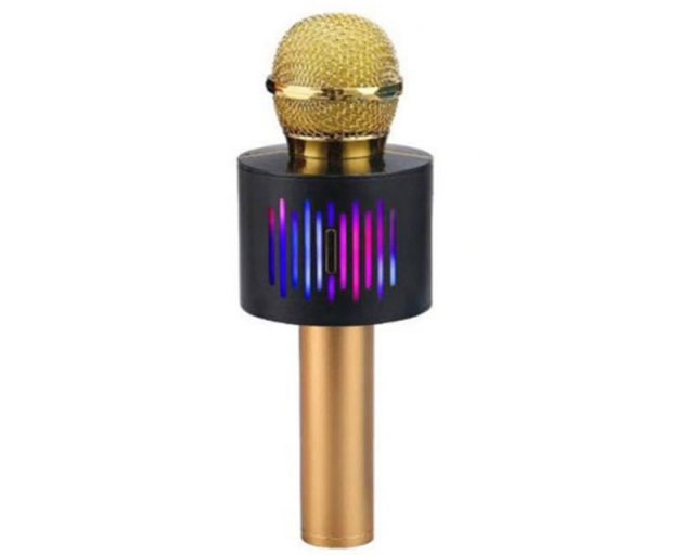 Računarske periferije i oprema - WSTER Karaoke Bluetooth Mikrofon V8 zlatni - Avalon ltd