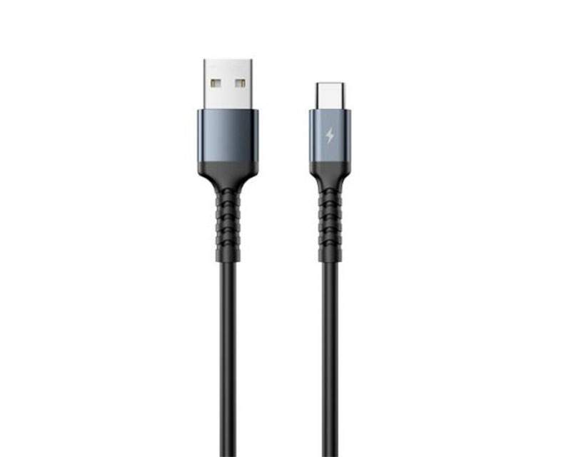 Kablovi, adapteri i punjači - RC-C008 USB Tip C Kabl 2.4A 1m crni - Avalon ltd