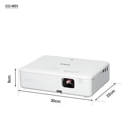 Projektori i oprema - EPSON CO-W01 3LCD PROJEKTOR WXGA 16:10 AR, 3000 LUMEN, 5W SPEAKER, HDMI, USB, VELICINA PROJEKCIJE 25
