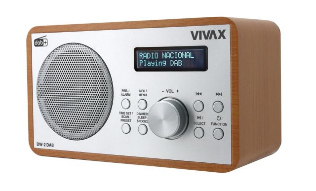 Radio, CD DVD player, Budilnici - VIVAX VOX RADIO DW-2 DAB BROWN - Avalon ltd