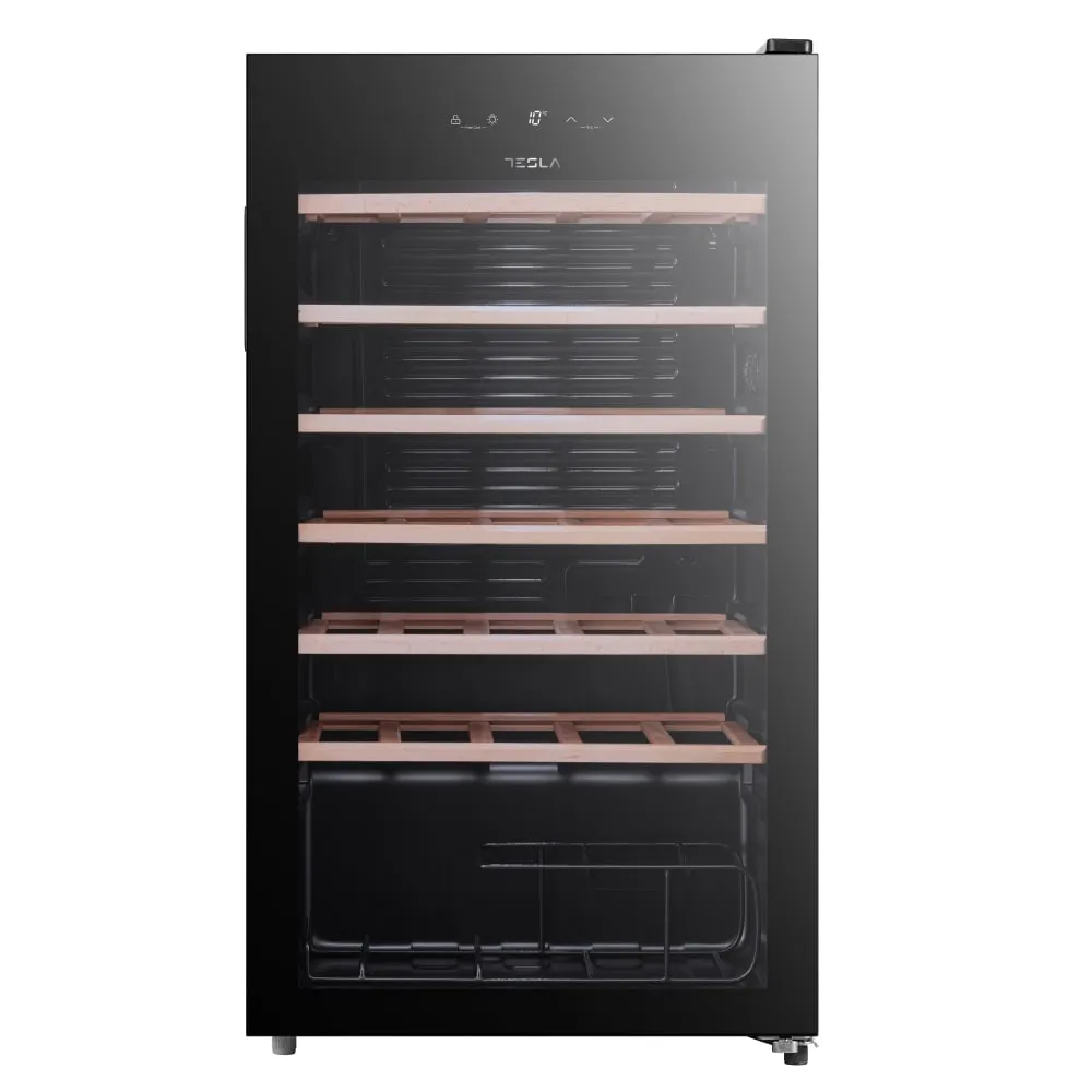 Veliki kućni aparati - Tesla RW092M ugradna vinska vitrina, kapacitet: 34 boce, drvene police, touch control, 480x440x842 - Avalon ltd