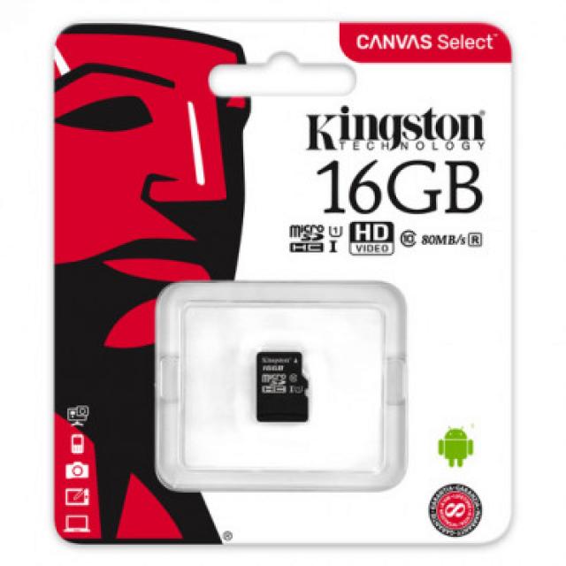 USB memorije i Memorijske kartice - KINGSTON 16GB MICRO SDHC CLASS10 - Avalon ltd