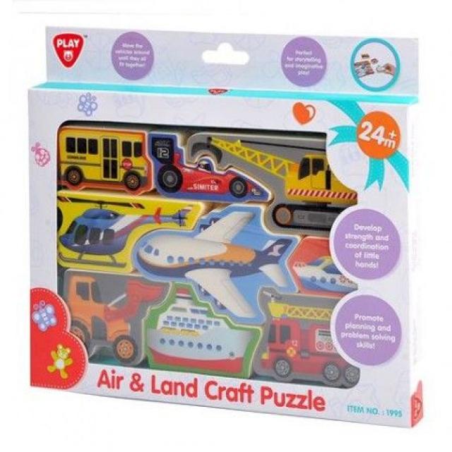 Igračke - PlayGo Puzzle plastične za slaganje - vozila  - Avalon ltd