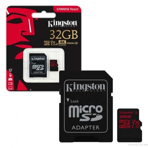 USB memorije i Memorijske kartice - KINGSTON UHS-I U3 MICROSDXC 64GB V30+ ADAPTER - Avalon ltd