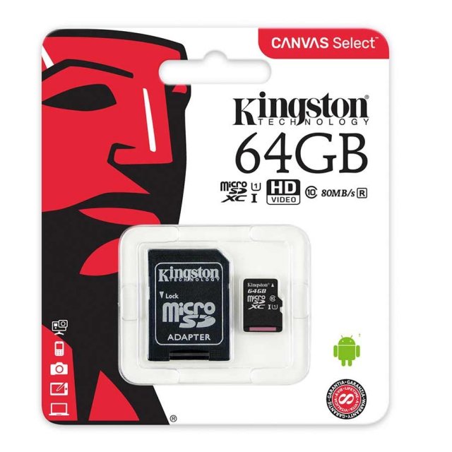 USB memorije i Memorijske kartice - KINGSTON 64GB MICROSDHC C10 - Avalon ltd