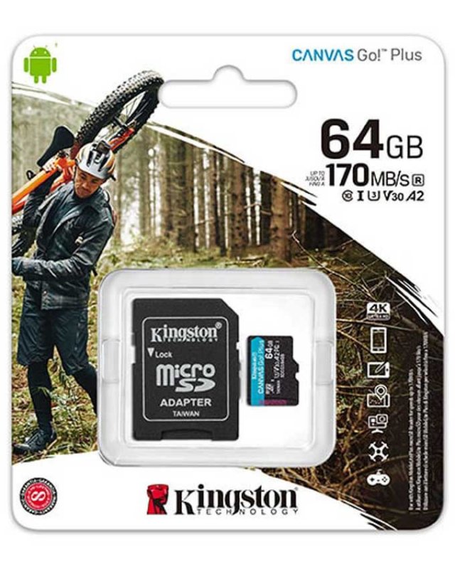 USB memorije i Memorijske kartice - KINGSTON 64GB CLASS10 170 MB/s SDCS3/64 - Avalon ltd
