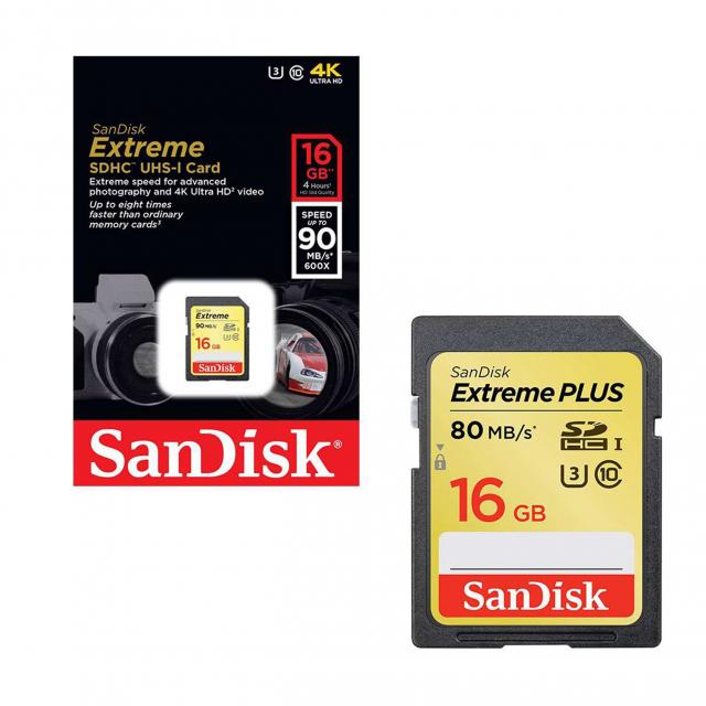 USB memorije i Memorijske kartice - SanDisk Extreme SDHC Card 16GB Class 10 UHS-I U3, Read/Write: 90 MB/s / 40 MB/s - Avalon ltd