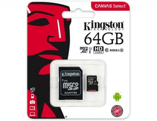 USB memorije i Memorijske kartice - KINGSTON 64GB MicroSDHC Class10 - Avalon ltd