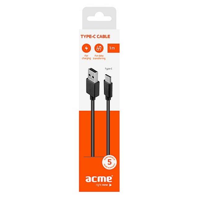 Kablovi, adapteri i punjači - ACME USB C kabl, CB1041, 1m (Crni) - Avalon ltd