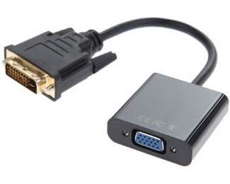 Kablovi, adapteri i punjači - Adapter-konvertor DVI-D (M) - VGA (F) crni - Avalon ltd