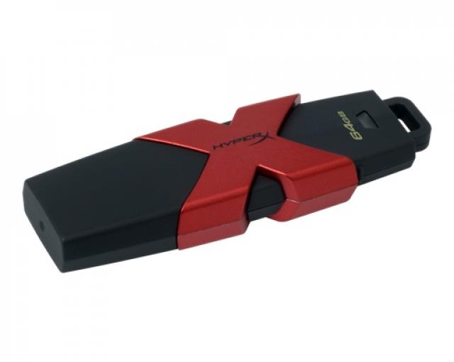 USB memorije i Memorijske kartice - Kingston 64GB HyperX Savage, 350MB/s read and 180MB/s write, USB 3.1, Black/Red - Avalon ltd
