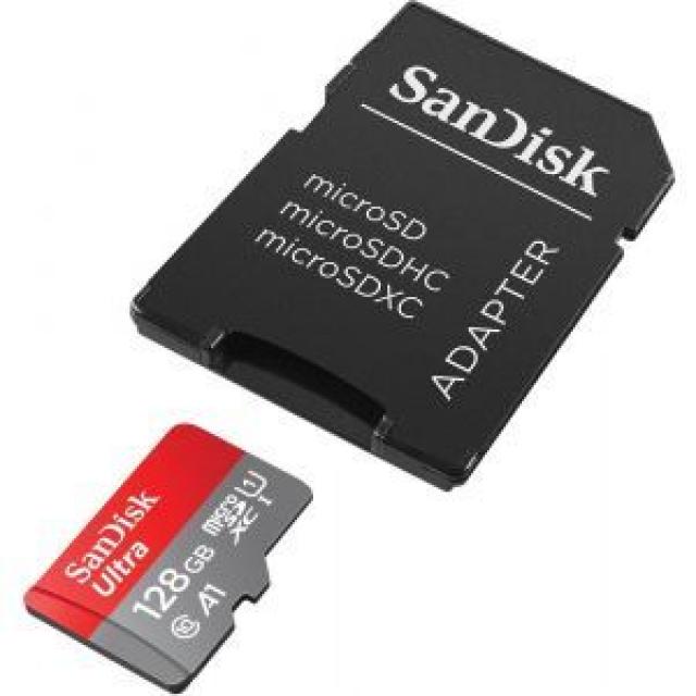 USB memorije i Memorijske kartice - SanDisk Ultra microSDXC 128GB + SD Adapter, 100MB/s A1 Class 10 UHS-I - Avalon ltd