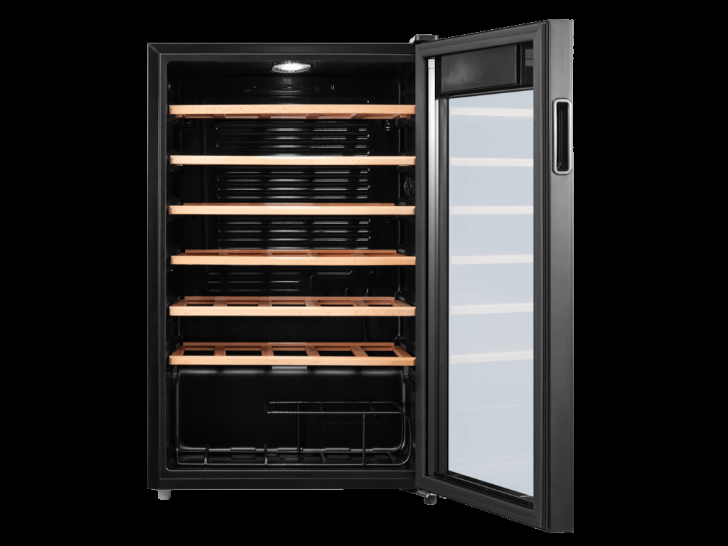 Veliki kućni aparati - Tesla RW092M ugradna vinska vitrina, kapacitet: 34 boce, drvene police, touch control, 480x440x842 - Avalon ltd