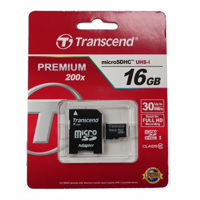 USB memorije i Memorijske kartice - Transcend 16 GB MicroSDHC - Avalon ltd