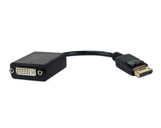 Kablovi, adapteri i punjači - Adapter - konvertor DisplayPort (M) to DVI-I (F) crni - Avalon ltd
