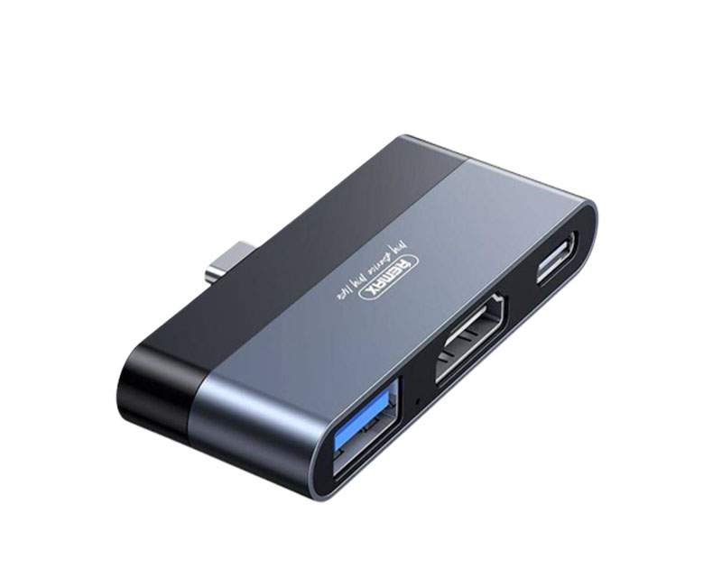 Računarske periferije i oprema - REMAX RP-U15 3 u 1 Type-C Mini Docking Station HDMI USB Type-C Adapter Converter - Avalon ltd