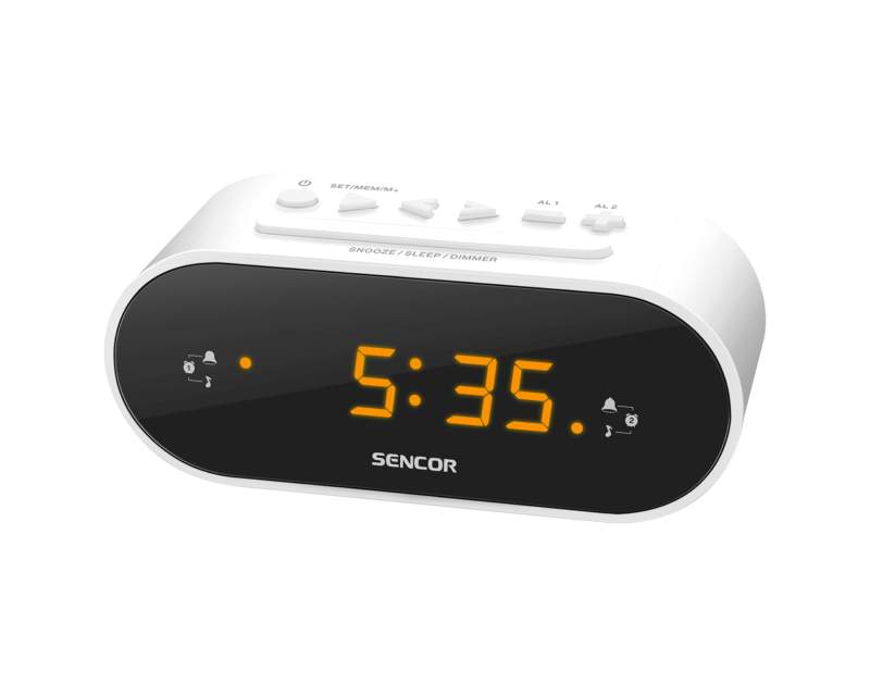 Radio, CD DVD player, Budilnici - SENCOR SRC 1100 W beli radio budilnik - Avalon ltd