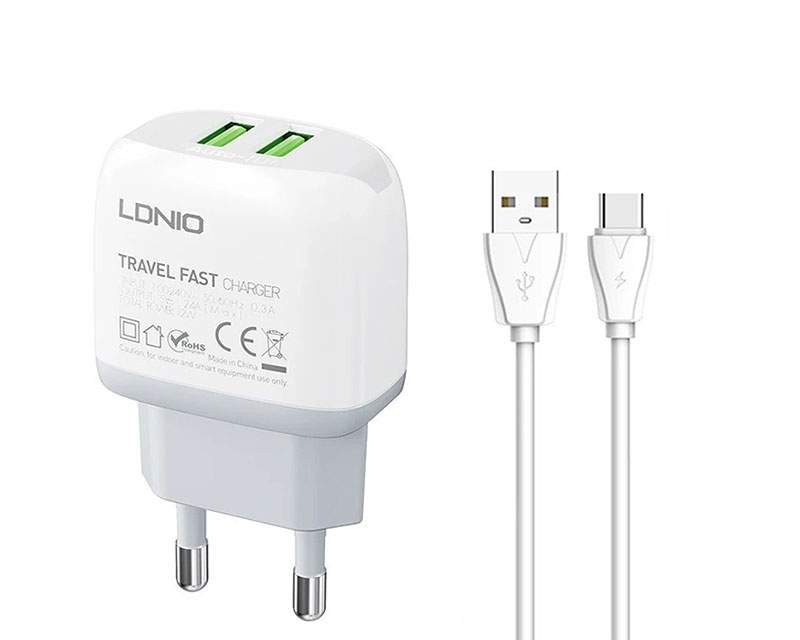 Kablovi, adapteri i punjači - Q229 USB/TIP C QC3.0 20W punjac + kabl Tip C - Avalon ltd