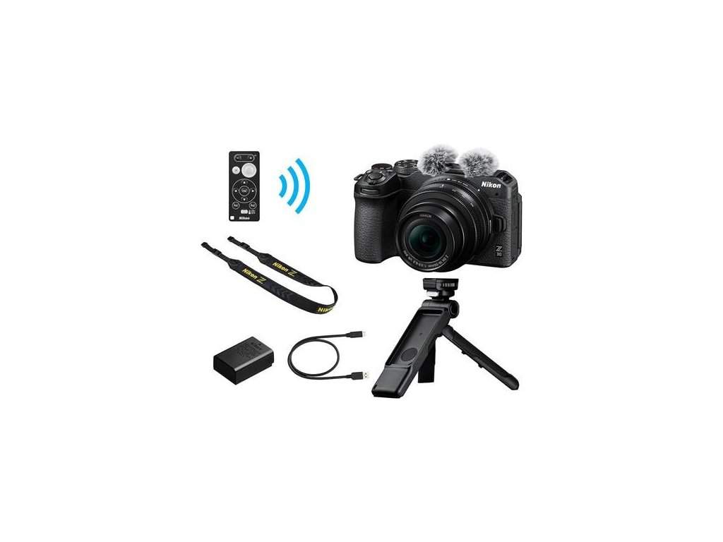 Digitalni foto aparati - NIKON Z 30 Vlogger Kit - NIKKOR Z DX 16-50mm, Tripod grip, BT Remote Control, 20.9MP, 4K30p - Avalon ltd