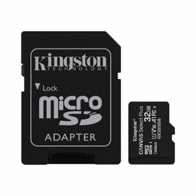 USB memorije i Memorijske kartice - KINGSTON 32GB MicroSDHC Class10, Canvas Select Plus up to 100MB/s read with SD adapters - Avalon ltd
