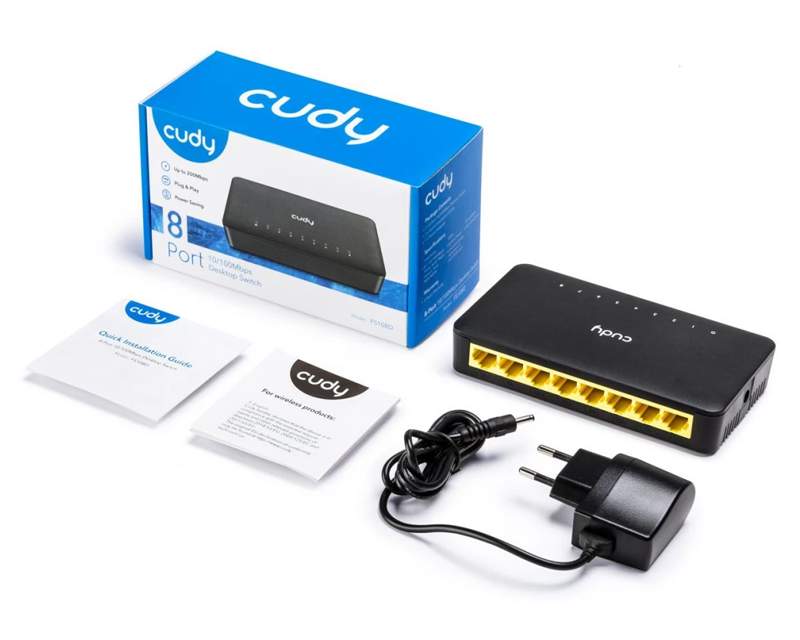 Mrežna oprema, Adapteri, AP i ruteri - CUDY FS108D 8port switch - Avalon ltd