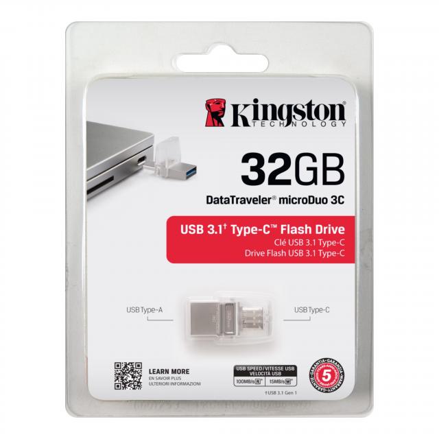 USB memorije i Memorijske kartice - 32GB DataTraveler microDuo, 2-in-1 micro USB TypeC Flash USB 3.1 - Avalon ltd