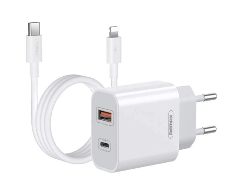 Kablovi, adapteri i punjači - Punjac RP-U68 za Android i iPhone 20W bijeli - Avalon ltd
