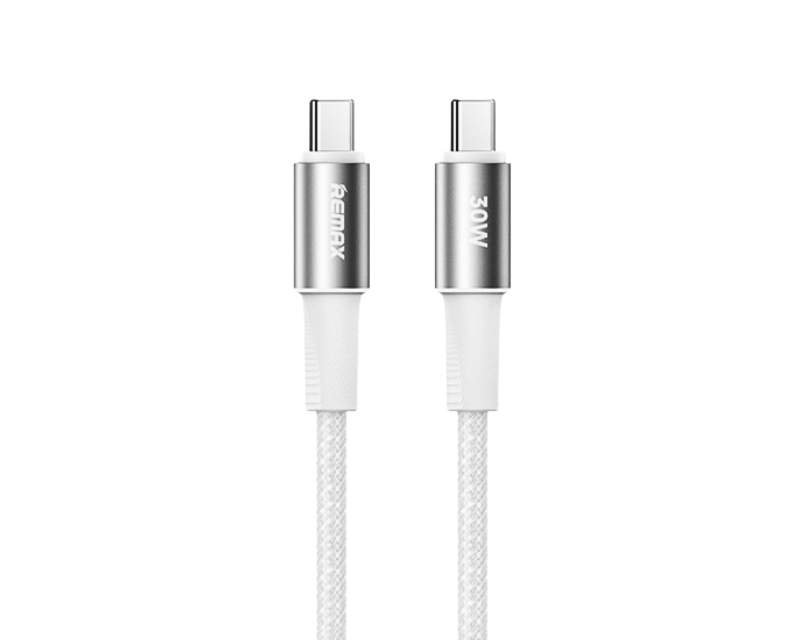 Kablovi, adapteri i punjači - REMAX DATA kabl RC- C100  30W Tip C na Tip C beli - Avalon ltd